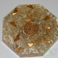 Crystal Quartz Orgone Octagon Vastu Plate