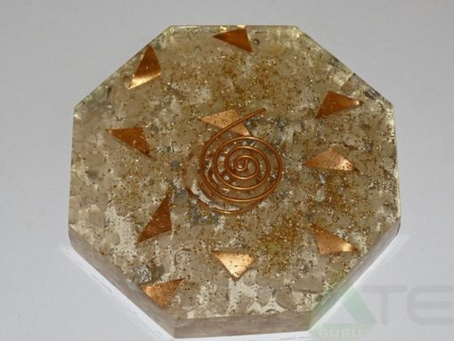 Crystal Quartz Orgone Octagon Vastu Plate