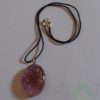 Violet Orgone Oval Pendent With Cord