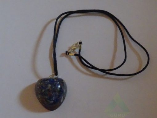 Lapis Lazuli Orgone Heart Pendent With Cord
