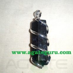 Sodalite Natural Wire Wrapped Stone Pendants
