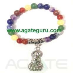 7 Chakra Beads Bracelet With Goddes