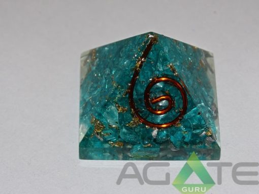 Blue Color Dyed Orgone Pyra