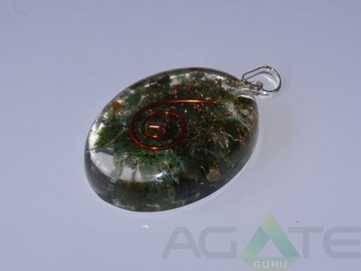 Malachite Orgone Oval Pendent