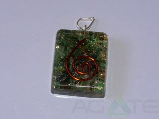 Malachite Orgone Square Pendent