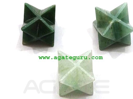 Mix Green Aventurine Merkaba Star