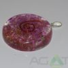 Violet Orgone Disc Pendent