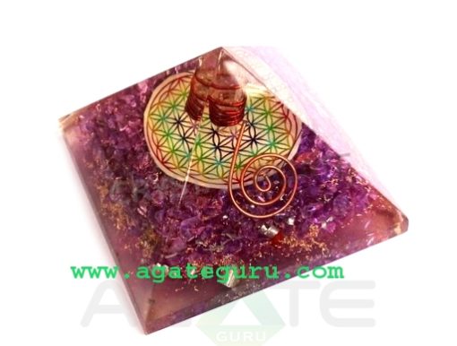 Big-Orgonite-Chakra-Violet-Pyramid-With-Flower-Of-Life-Symbol-And-Crystal-Point-600x495