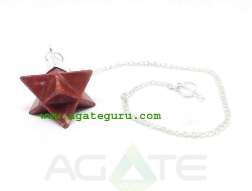 Red Jasper Merkaba Dowsing Pendulum : Merkaba Star Wholesaler