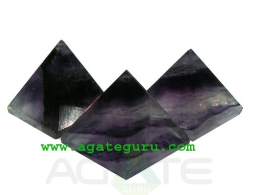 Purple flourite pyramids : Wholesale Pyramids Khambhat Supplier