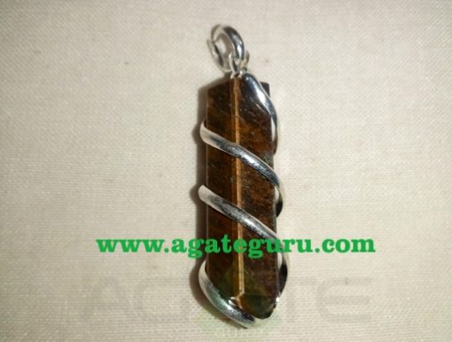 Tiger Eye Hand Wrapp Wrapped Pendants