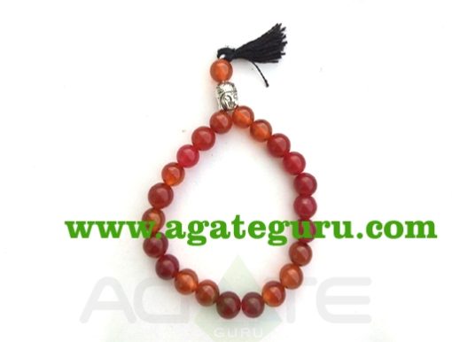Red Carnelian With Buddha Braclet