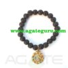 Lava Beads With Om Bracelet : Wholesale Healing Bracelet
