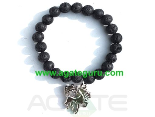 Zodiac Lava Beads Bracelets