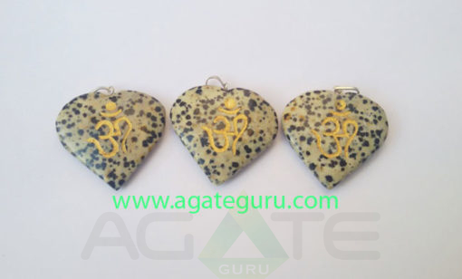 Dalmation-Engrave-Om-Heart-Pendant