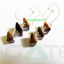 Pyramid-Tiger-Eye-Pendulum