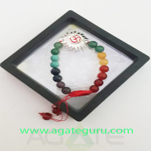 Seven-Chakral-Beads-Sun-Om-Charm-Bracelet-With-Gift-Box