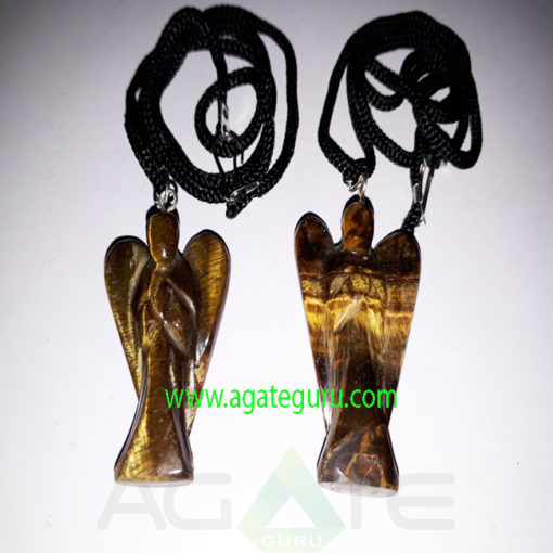 Tiger-Eye-Gemstone-Angel-Pendent