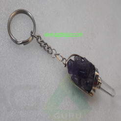 Crystal-Amethyst-GAnesha-Keychain